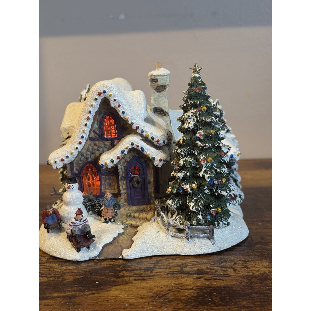 Thomas Kinkade Sweetheart Cottage III 2006 Teleflora Lighted Christmas Village